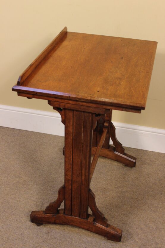 Late 19thc Oak Ledger Stand  - Image 8