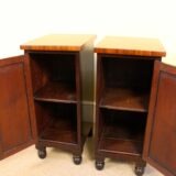Pair Of 19thc Mahogany Bedside Tables/Cabinets - Image 5