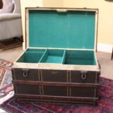 A Louis Vuitton Style Quality Steamer Trunk - Image 5