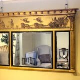 19thc Gilt Over Mantle Mirror