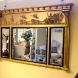 19thc Gilt Over Mantle Mirror - Image 3