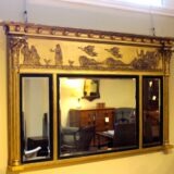 19thc Gilt Over Mantle Mirror - Image 7