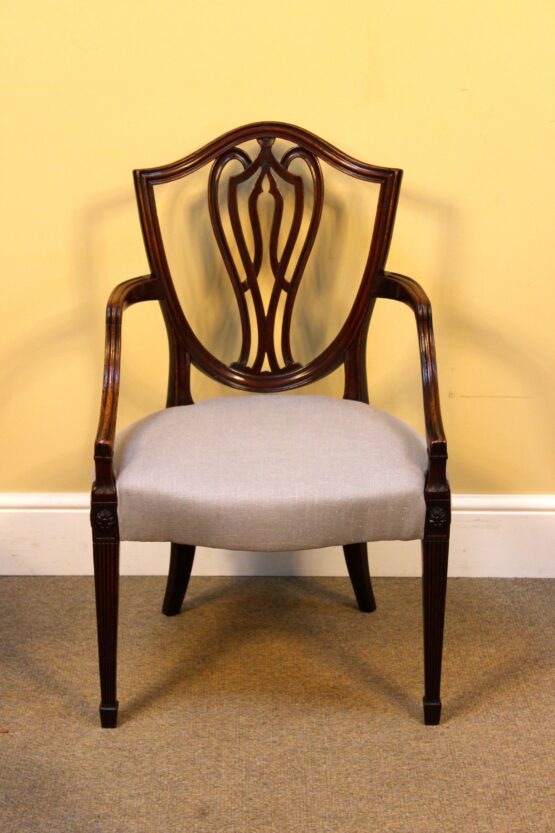 An original Sheraton Period Carver Armchair - Image 2