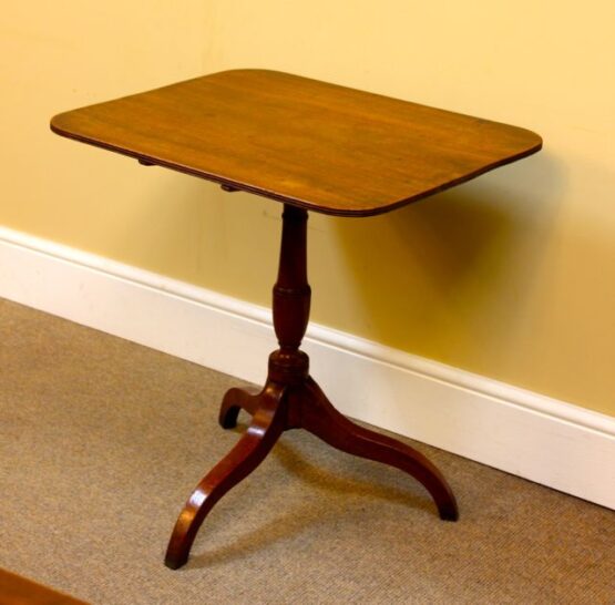 Late Regency Mahogany Tripod Table