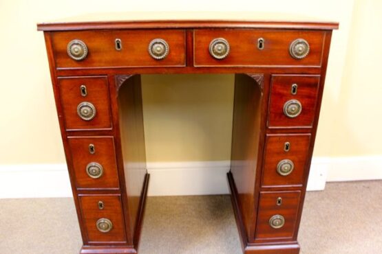 Early 19thc Mahogany Small (Mini) Partners’ Desk - Image 8