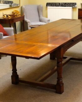 20thc Oak Refectory Table