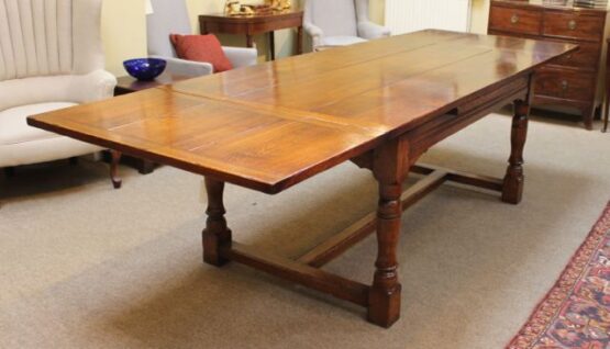 20thc Oak Refectory Table - Image 2