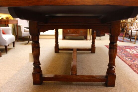 20thc Oak Refectory Table - Image 7