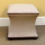 19thc Mahogany & Upholstered Ottoman - Image 2