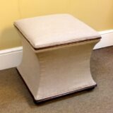 19thc Mahogany & Upholstered Ottoman - Image 3