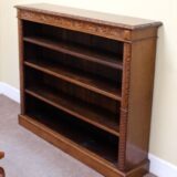 19thc Oak Open Bookcase - Image 2