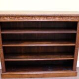 19thc Oak Open Bookcase