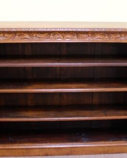 19thc Oak Open Bookcase