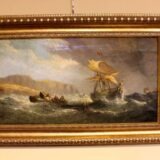 19thc Oil On Board 