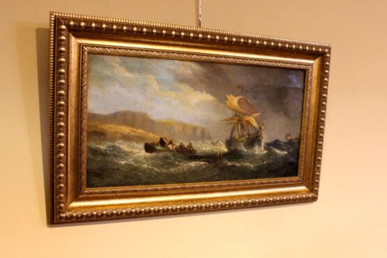 19thc Oil On Board  - Image 4