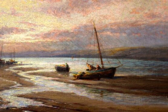 Marine Scene Oil Painting - Image 3