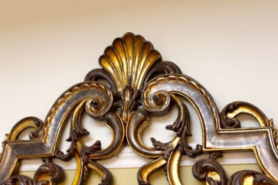 Mid 20thc Carved Wood & Gilded Cornice - Image 5