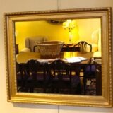 19thc. Gilt Framed Mirror with Floral Relief - Image 2