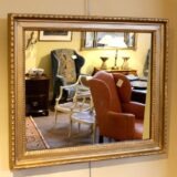 19thc. Gilt Framed Mirror with Floral Relief - Image 3
