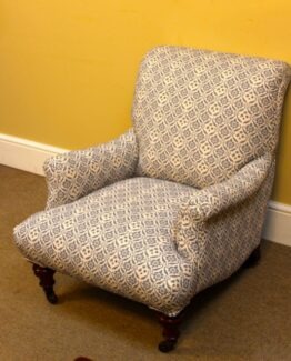 19thc Walnut Howard Style Armchair