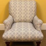 19thc Walnut Howard Style Armchair - Image 4