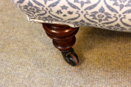 19thc Walnut Howard Style Armchair - Image 7