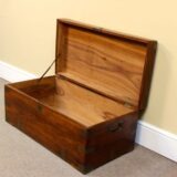 Late 19thc Camphor Wood Chest - Image 6