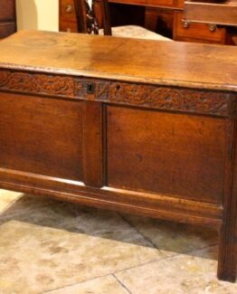 18thc Oak Coffer Chest