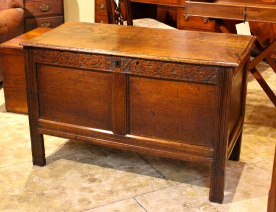 18thc Oak Coffer Chest