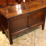 18thc Oak Coffer Chest - Image 3