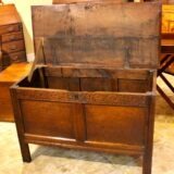 18thc Oak Coffer Chest - Image 4
