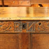 18thc Oak Coffer Chest - Image 5