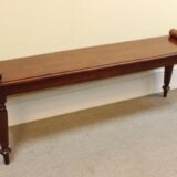 19thc Mahogany Window Seat/Hall Seat - Image 3