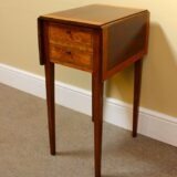 19thc Mahogany And Satin Wood Side Table