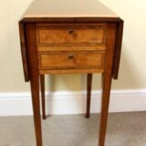 19thc Mahogany And Satin Wood Side Table - Image 2