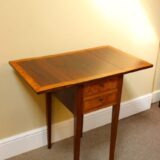 19thc Mahogany And Satin Wood Side Table - Image 4