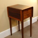 19thc Mahogany And Satin Wood Side Table - Image 5