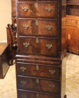 Early 20thc Mahogany Chest On Chest