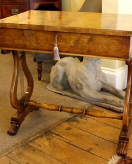 19thc Walnut Side Table