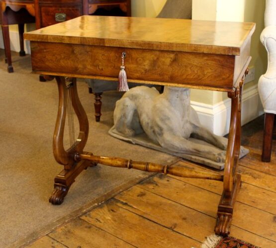 19thc Walnut Side Table
