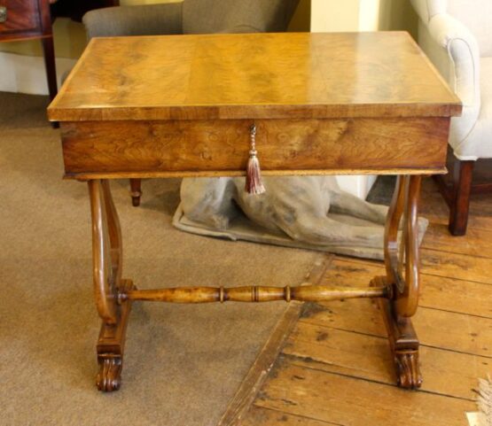 19thc Walnut Side Table - Image 3