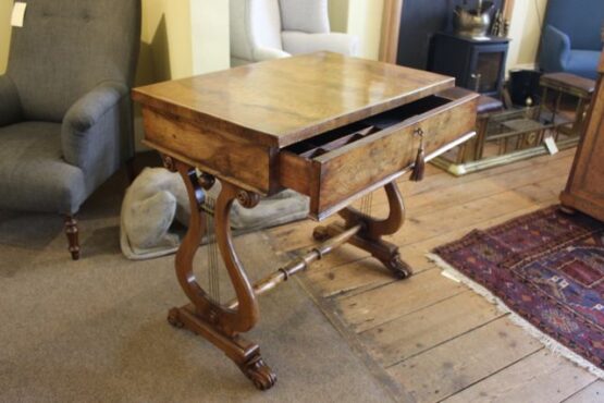 19thc Walnut Side Table - Image 5