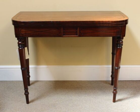 Regency Mahogany Card Table - Image 2