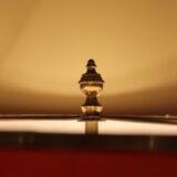 Early 20thc Brass Three Tier Table Lamp - Image 3