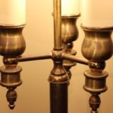 Early 20thc Brass Three Tier Table Lamp - Image 4