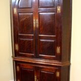 18thc Oak Corner Cupboard