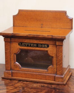 Late 19thc Oak Household Letter Box