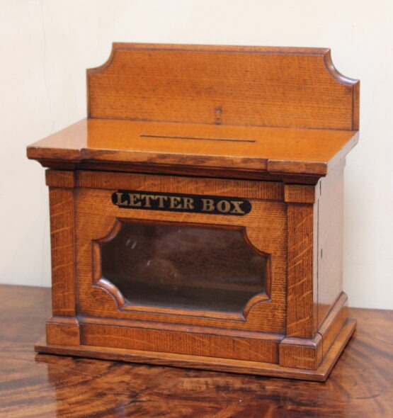 Late 19thc Oak Household Letter Box
