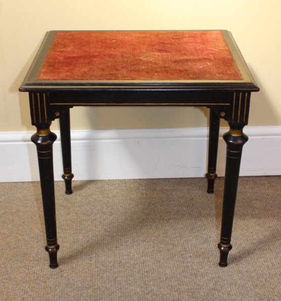 19thc Ebonised Side/Games Table