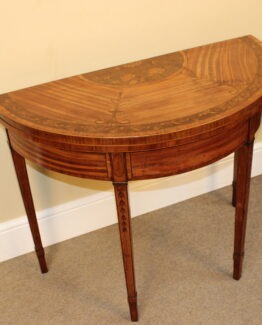 C1800 Georgian Satin Wood Card Table